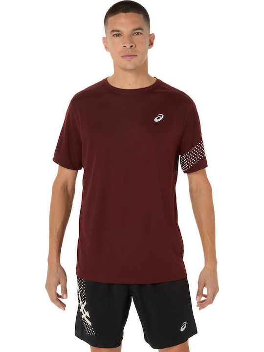 ASICS Icon Αθλητικό T-shirt Μπορντό