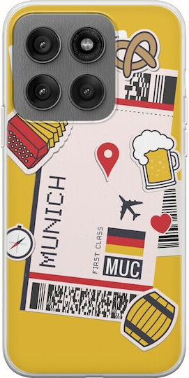Ticket To Munich Motorola Edge 60 Pro 5G Гъвкав TPU Прозрачен Силикон