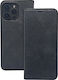 TelForceOne Smart Suede Back Cover Synthetic Leather / Silicone Black (Honor 400 Lite)