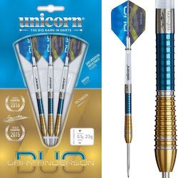 Gary Anderson Duo P6 90 % 21 Gramm Steeltip Zielscheibe & Pfeile