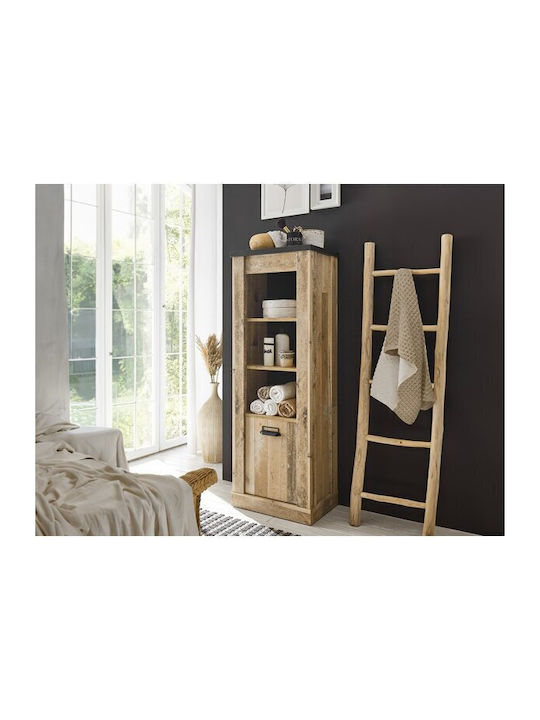 Βιβλιοθήκη Cirtale 123 Ανθρακί 51x38x146εκ.