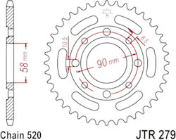 Γραναζι Πισω 279.35 279 35 C45 Honda Rebel 250/mbx 35δ Pbr