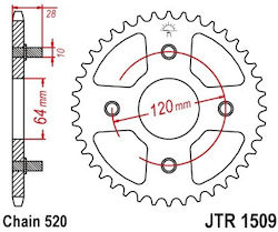 Γραναζι Πισω 1509.41/4369 41 C45 Honda Ax1 250 Κτλ 41δ Pbr