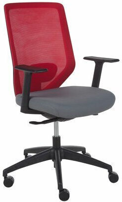 Epipla1.gr Berwyn 2071 Bürostuhl Grau Rot