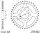 Hinteres Ritzel 802.33/802 33 F Kawasaki Kazer Kriss Fx Shogun Adresse 125 33δ Pbr