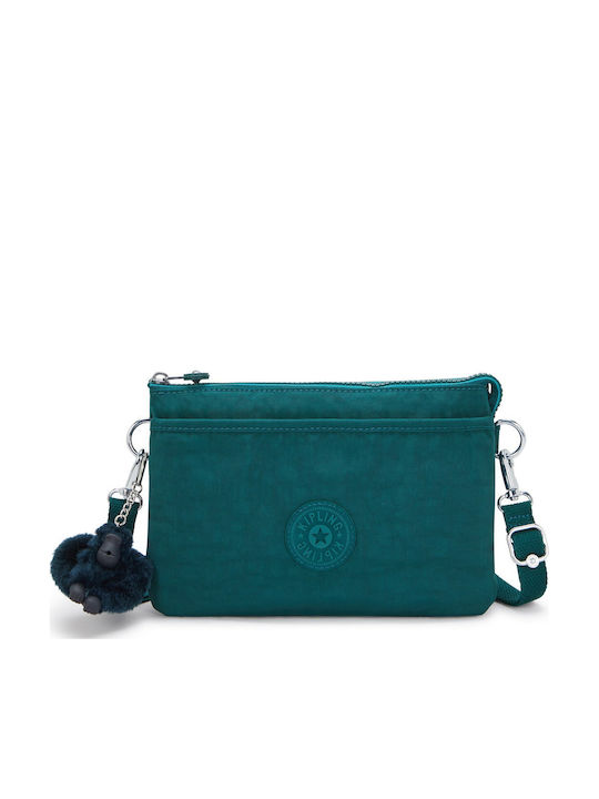 Kipling Riri Γυναικεία Τσάντα Ώμου Πράσινη