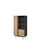 Levali Bookcase 103 Oak Anthracite 83x43x155cm
