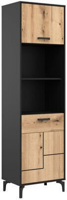 Bookcases Larbalu 106 Oak Black (2 Pieces) 55x39x194cm