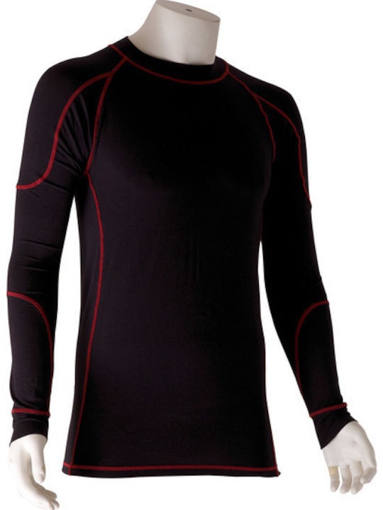 Singer Safety Herren Thermo Langarmshirt Schwarz