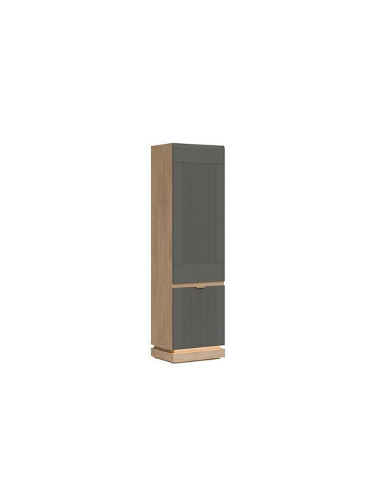 Βιβλιοθήκες Teselbu 112 Δρυς, Γκρι (2τμχ) 55x41...