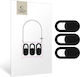 Camera Cap Tech-protect Cam Fit+ 3er Pack Laptop Webcam Abdeckung Schwarz