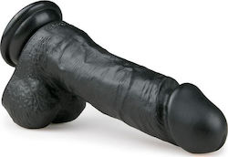 APH Реалистично дилдо с Топки и Вендуза Черен 15см