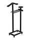 Arredamenti Italia Rollbar Kleiderständer Schwarz 43x43x103cm