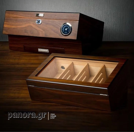 Panora Метален Увлажнител на цигари 50 с Хигрометър 35.5смx23.5смx17смсм.