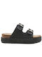 Women's Flat Sandals in Black Color