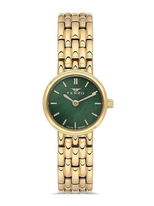 Ferro Women's Watch with Gold Metal Bracelet