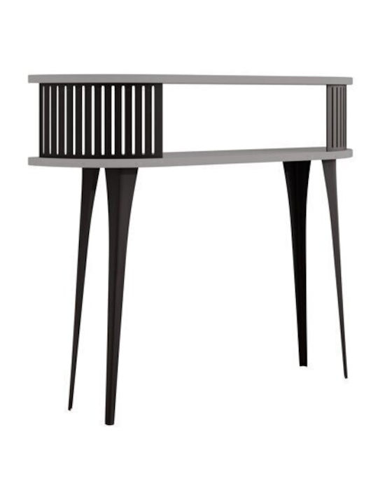 Sordore 111 Konsole Γραφίτης, Μαύρο L100xB25xH89cm
