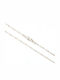 Forever Friends White Gold Chain Neck 14K Thin Thickness 1.4mm and Length 50cm