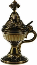 Candil Weihrauchfass Goldfarben 17,5cm
