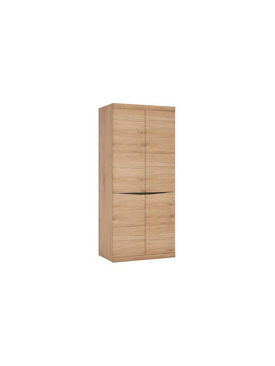 Orlcira 105 Δίφυλλη Ντουλάπα Wenge, San Remo Δρυς 86x58x197cm