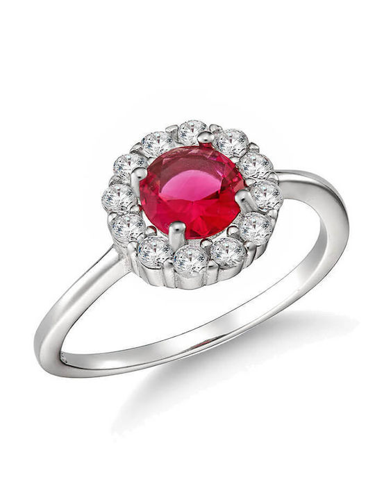 Damen Ring mit Zirkonia aus Silber