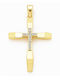 Women's Gold Cross 14K Double Sided