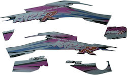 Kawasaki Kazer Rosa Aufkleber-Set Nr.1