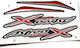Honda Astrea Grand X 110 Stickers Red White Black Silver Set