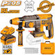 Ingco Κρουστικό Σκαπτικό Πιστολέτο Μπαταρίας Brushless 20V 2x4Ah με Υποδοχή SDS Plus CRHLI202682E