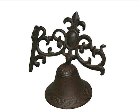Wall Decor Brown Made of Metal 21.5x11x17cm 2 Pieces