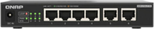 QNap QSW-2104-2T-R2 Unmanaged L2 Switch με 6 Θύρες Gigabit (10Gbps) Ethernet