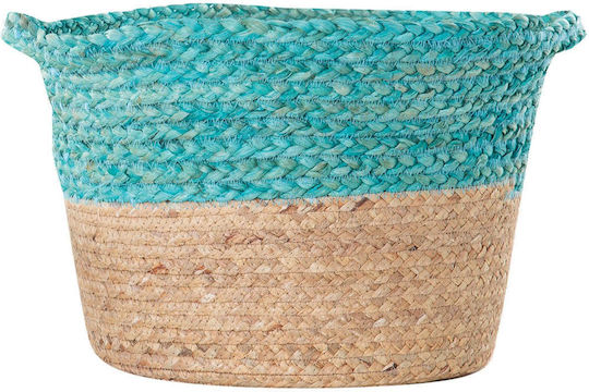 Nef-Nef Homeware Velez Coș decorativ Din paie Light Blue 35x28buc
