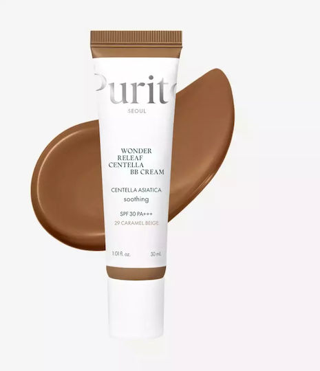 Purito Seoul Wonder Releaf Centella BB 29 Caramel Beige Ενυδατική Κρέμα Προσώπου Ημέρας με SPF30, Νιασιναμίδη & Πανθενόλη 30ml