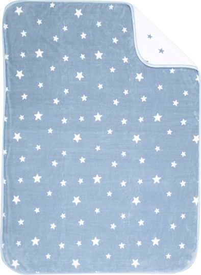 Nef-Nef Homeware Pătură Pătuț Stellar Catifea Albastru 100x140cm