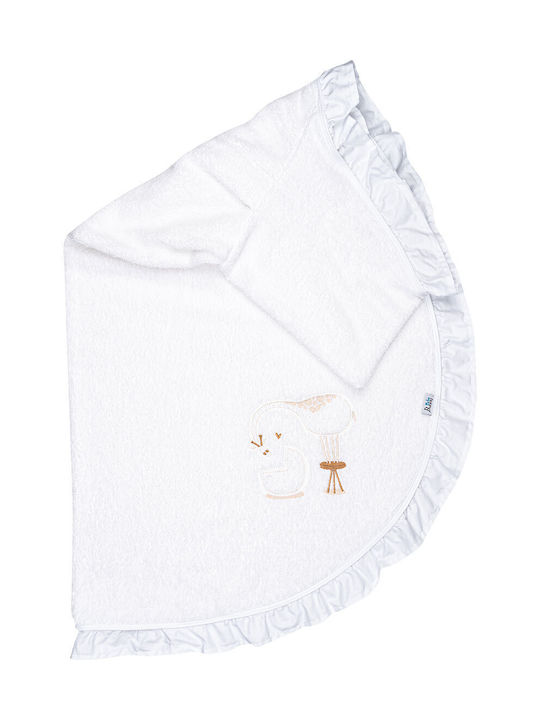 Bunny Bebe Baby Bath Towel Hooded Giraffe White...