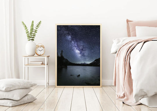 Starry Night Over A Lake Έναστρη Νύχτα Πάνω Από Μια Λίμνη