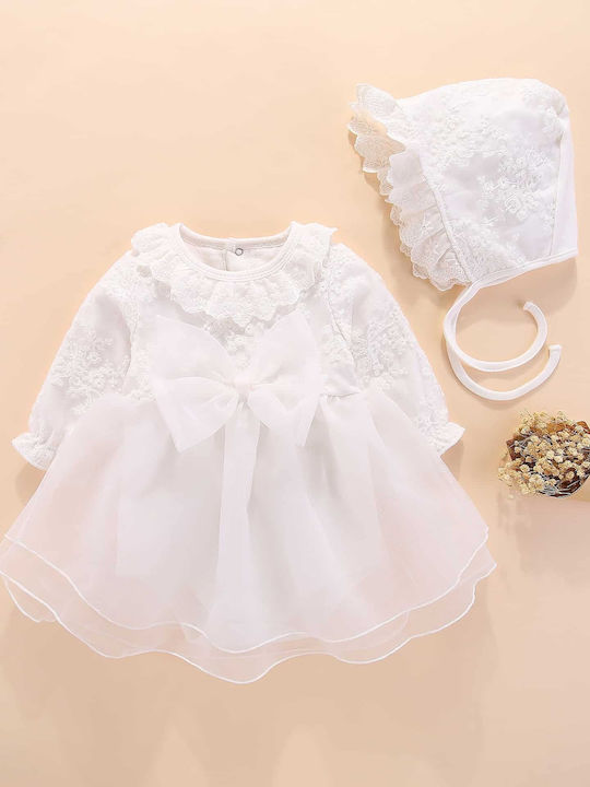 Nannie Alb Rochie de Botez