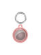Θήκη Σιλικόνης Airtag Crystal Clear Shockproof Μπρελόκ Pink