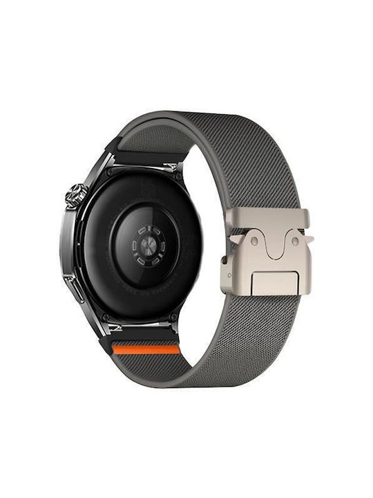 Nylon Strap Parachute Buckle Amazfit Balance 46mm/amazfit Active Edge 46mm/amazfit Falcon Dark Gray