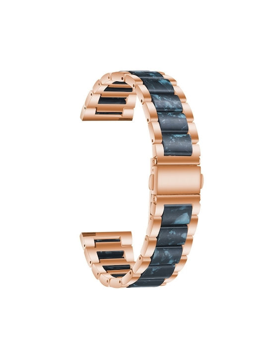 Dual-Color Metal Resin Strap Coros Pace 3 Rose Gold+Ink