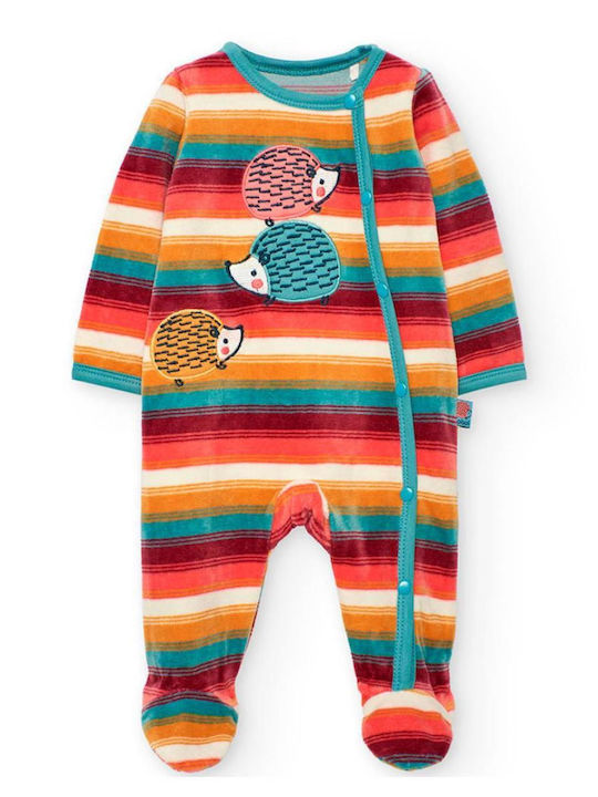 Boboli Baby Bodysuit Long-Sleeved Velvet Multicolor 132062-9695