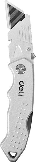 Deli Folding Knife with Blade Width 19mm Gray