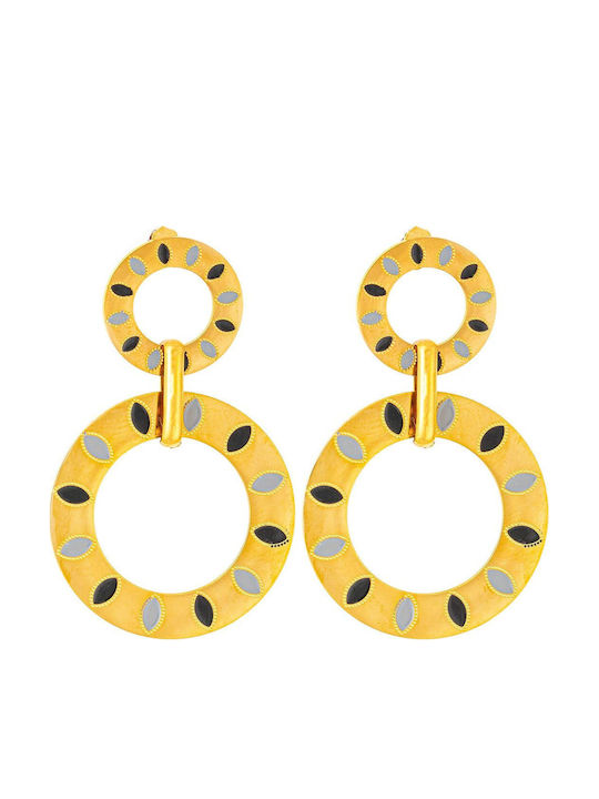 Excite-Fashion Earrings Hoops made of Steel Gold Plated