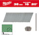 Galvanized Finish Nails 16 Gauge 20° Thin Head 1.35 x 1.61mm x 38mm 2,000 pcs Milwuakee 4932492583