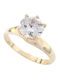 Einzelstein aus Gold 14K