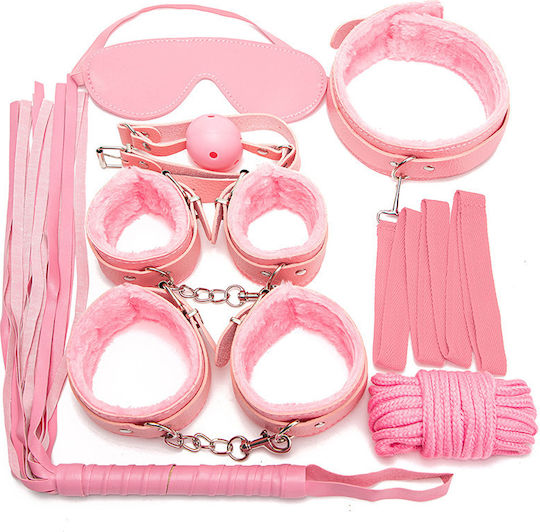 Kinksters BDSM Kit σε Ροζ Χρώμα 7τμχ