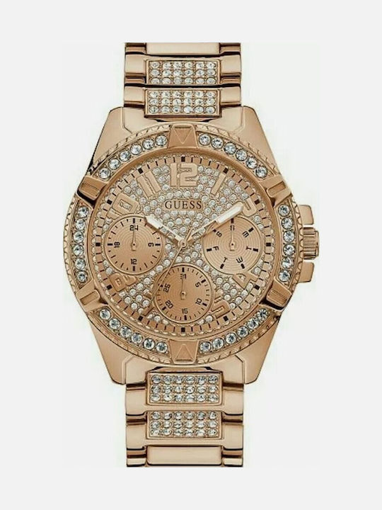 Guess Frontier Ρολόι Μπαταρίας με Μεταλλικό Μπρασελέ Guess Frontier Ρολόι Μπαταρίας με Μεταλλικό Μπρασελέ
