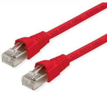 Telegärtner S/FTP Cat.6a Ethernet Network Cable 4m Red 1pcs