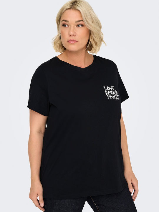 Only Carmakoma Γυναικείο T-shirt Μαύρο