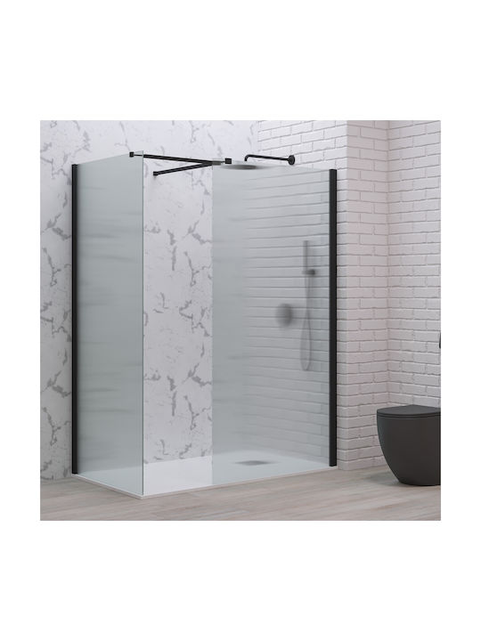 Karag Walkin 2 Divider De Verandă Duș 140x200cm Nai Negru